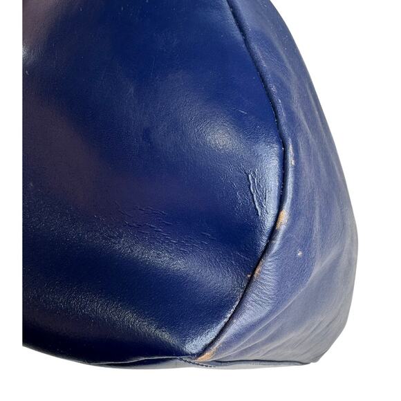 Anthropologie Kelsi Dagger Brooklyn Wythe Indigo Leather Satchel‎ Navy Blue Bag - Picture 11 of 12